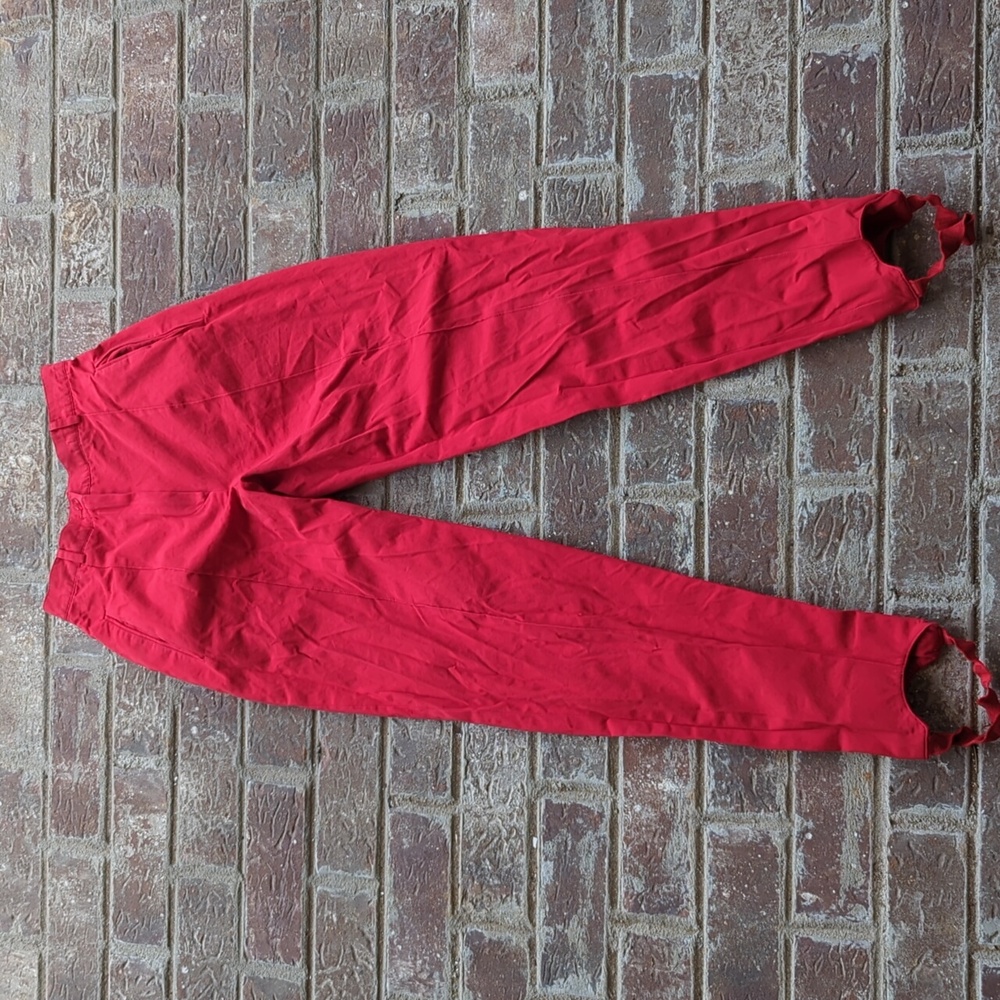 1980s Liz Claiborne Red Stirrup Pants